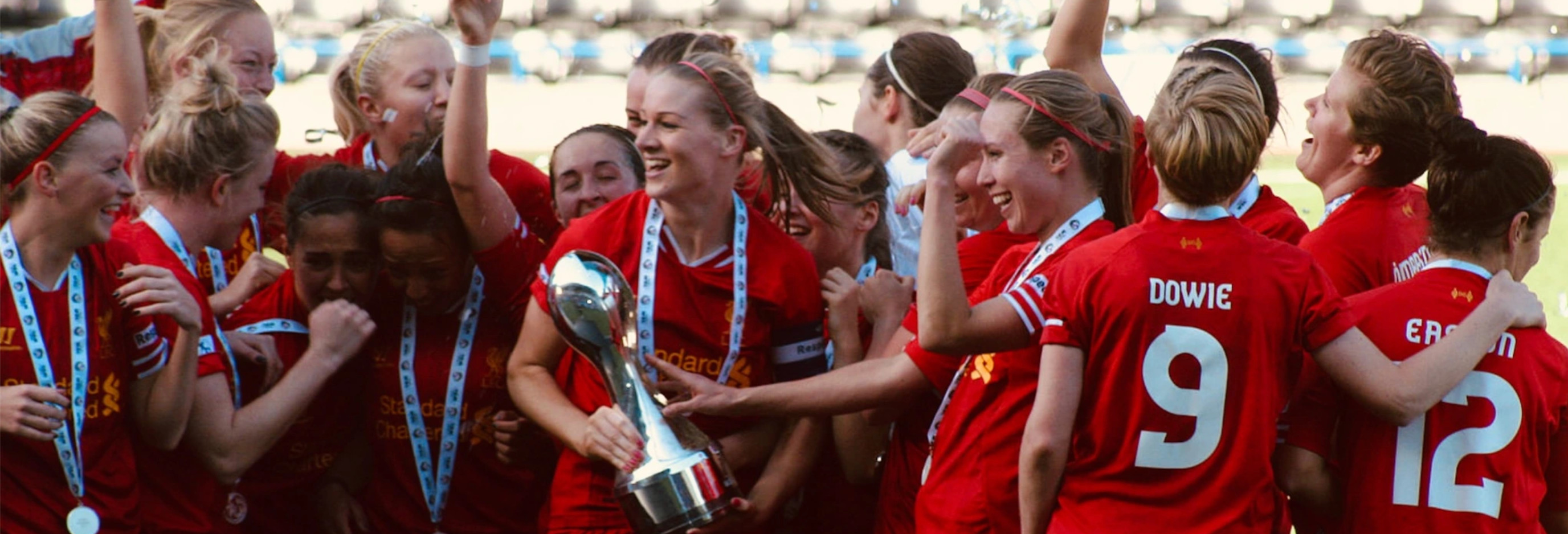 Liverpool Women winning the league