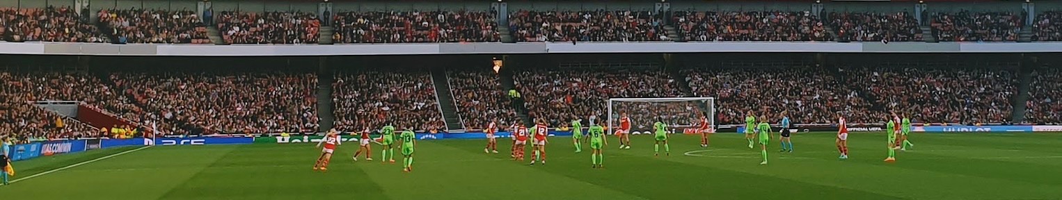 Wolfsburg Women playing in the Champion's League